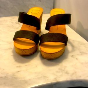 Black Dolce Vita wedge sandal